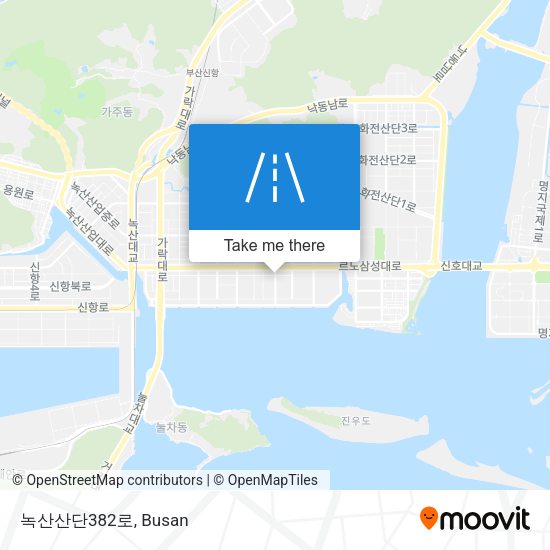 녹산산단382로 map