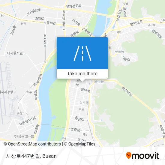 사상로447번길 map