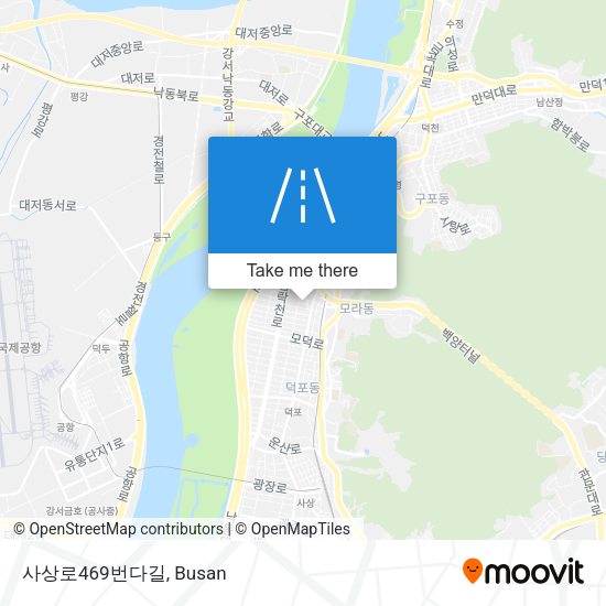 사상로469번다길 map