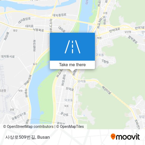사상로509번길 map