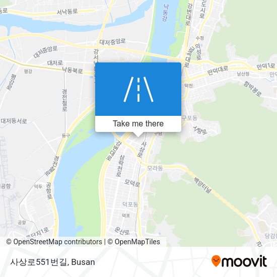 사상로551번길 map