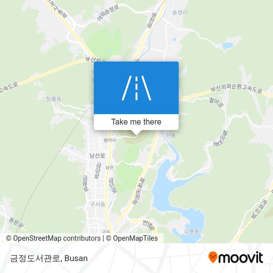 금정도서관로 map