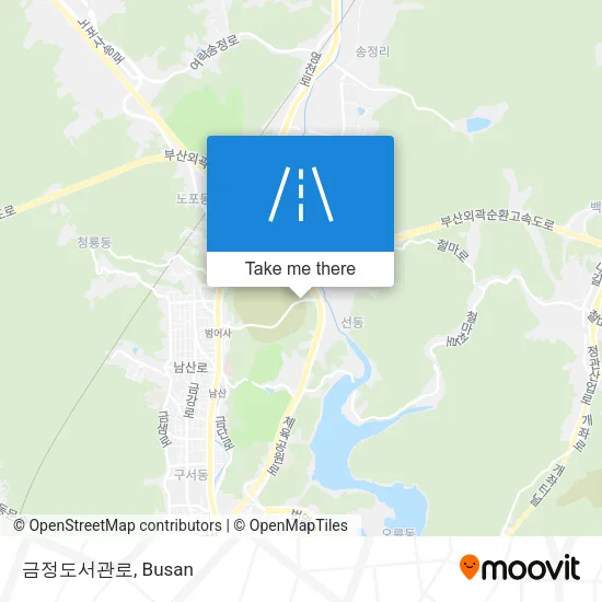 금정도서관로 map