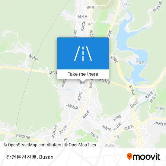 장전온천천로 map