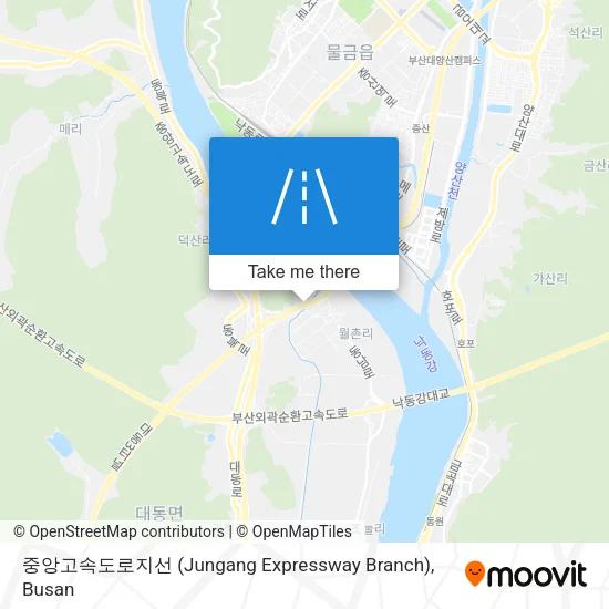 중앙고속도로지선 (Jungang Expressway Branch) map