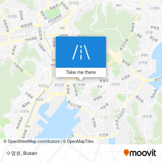 수영로 map