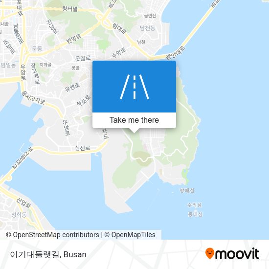 이기대둘랫길 map