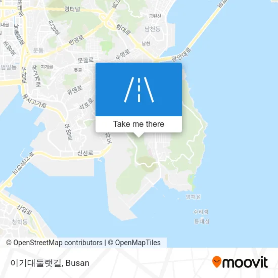 이기대둘랫길 map