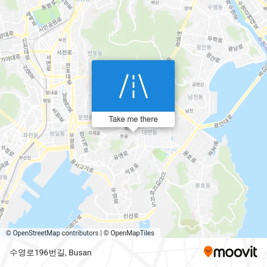 수영로196번길 map