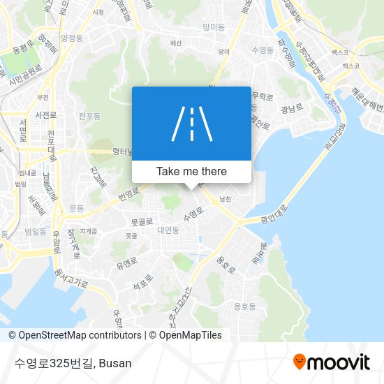 수영로325번길 map