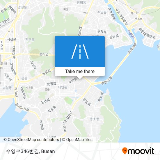 수영로346번길 map