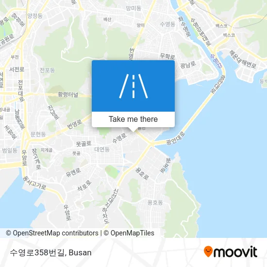 수영로358번길 map
