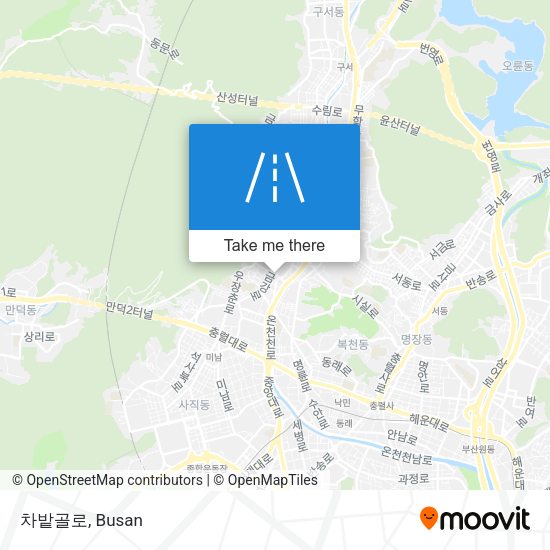 차밭골로 map