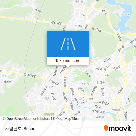 차밭골로 map