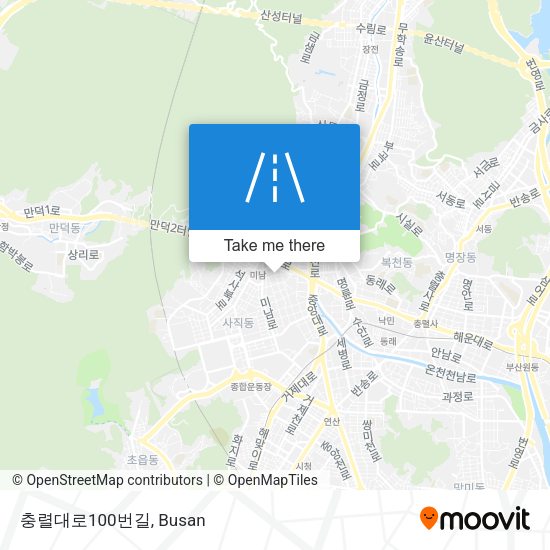 충렬대로100번길 map