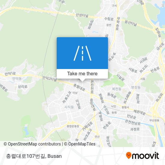 충렬대로107번길 map
