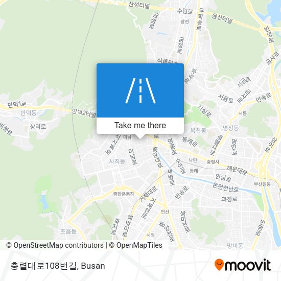 충렬대로108번길 map