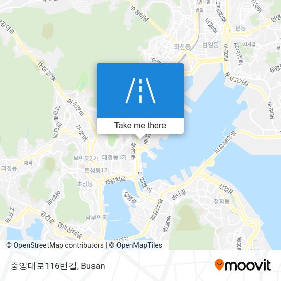 중앙대로116번길 map