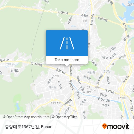 중앙대로1367번길 map