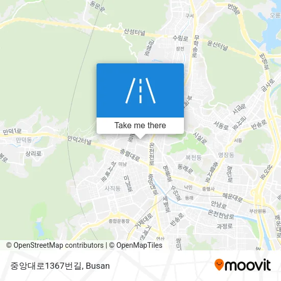 중앙대로1367번길 map