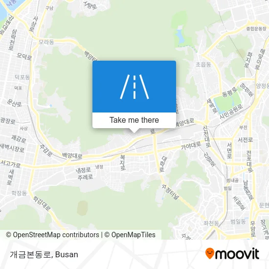 개금본동로 map
