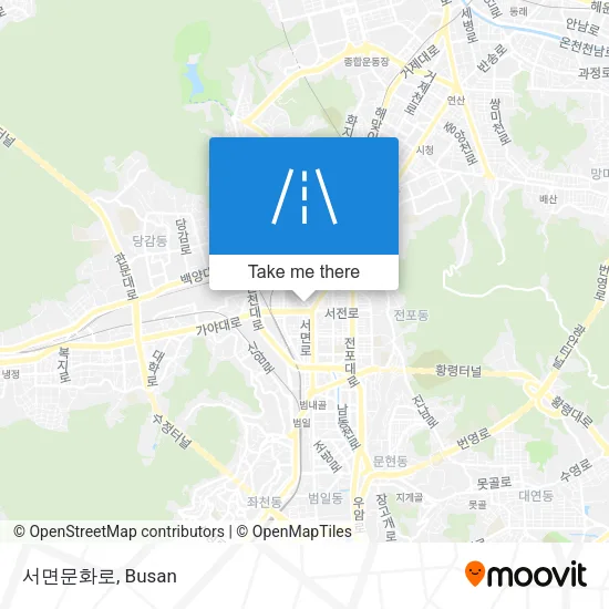 서면문화로 map