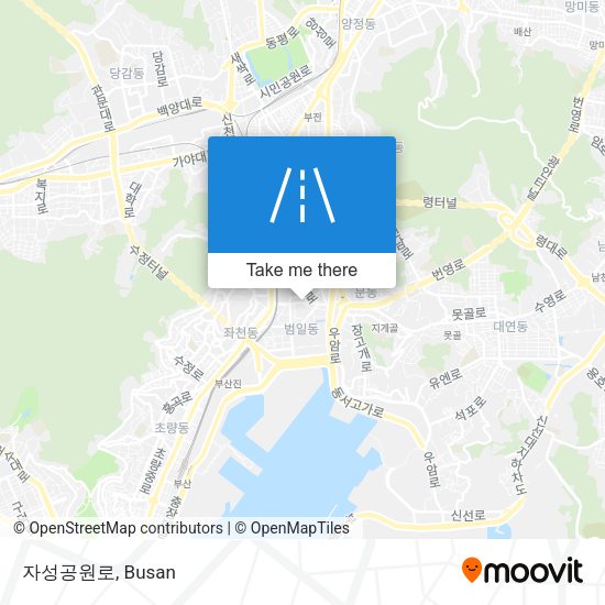 자성공원로 map