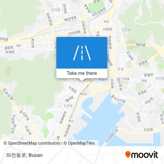 좌천동로 map