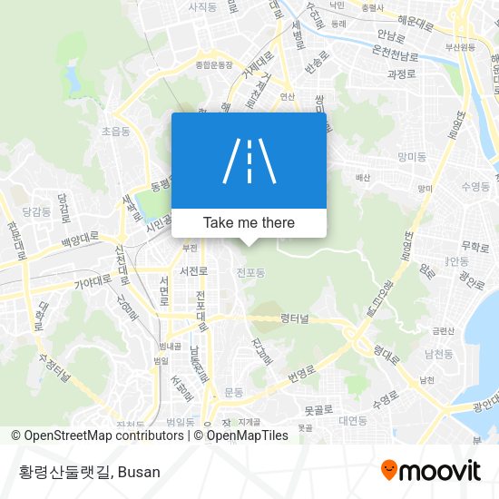 황령산둘랫길 map