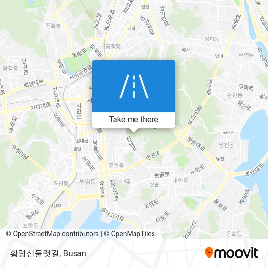황령산둘랫길 map