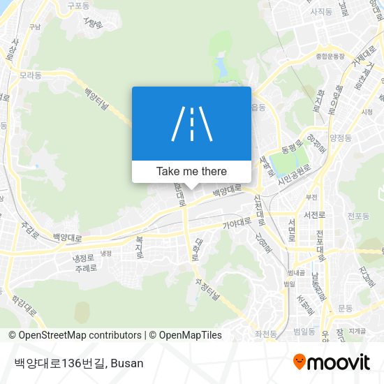 백양대로136번길 map