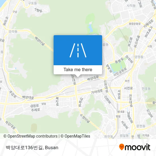 백양대로136번길 map