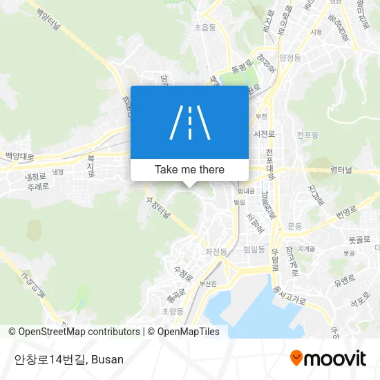 안창로14번길 map