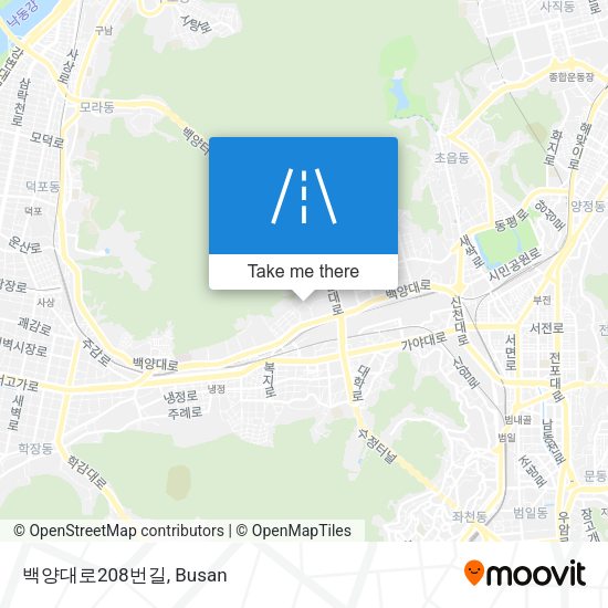 백양대로208번길 map