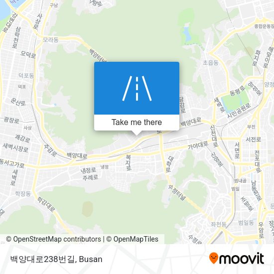 백양대로238번길 map