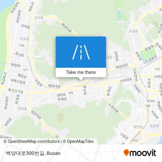 백양대로300번길 map