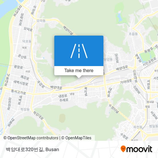 백양대로320번길 map