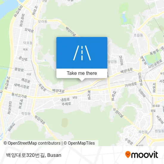 백양대로320번길 map