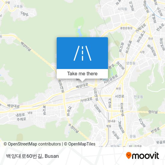 백양대로60번길 map