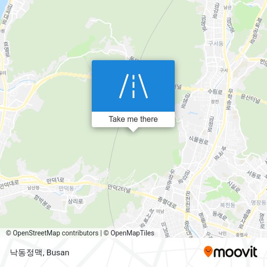 낙동정맥 map