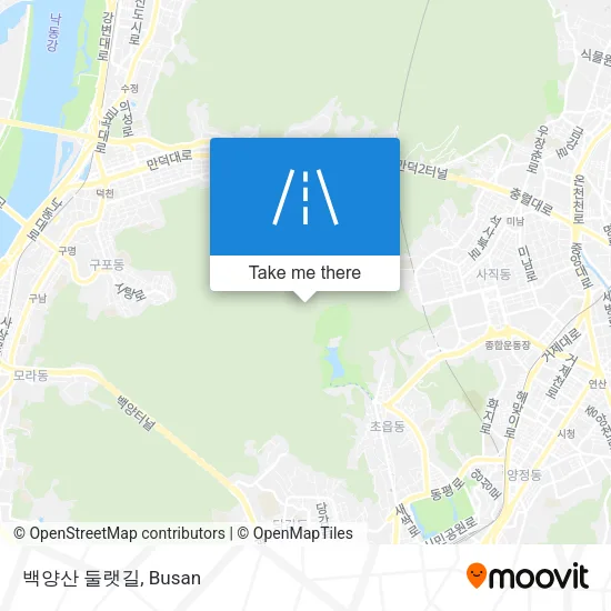 백양산 둘랫길 map