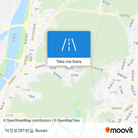 덕천로281번길 map