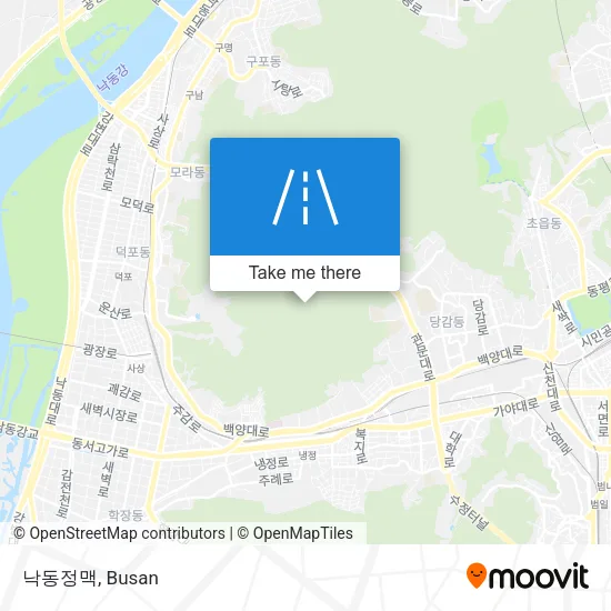 낙동정맥 map