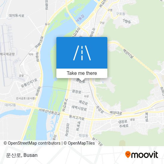 운산로 map