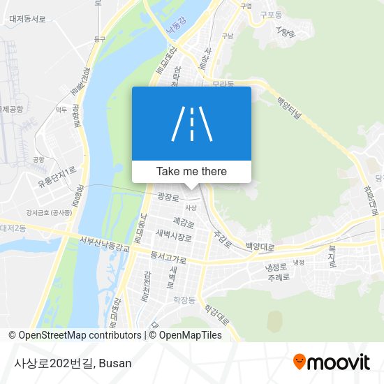 사상로202번길 map
