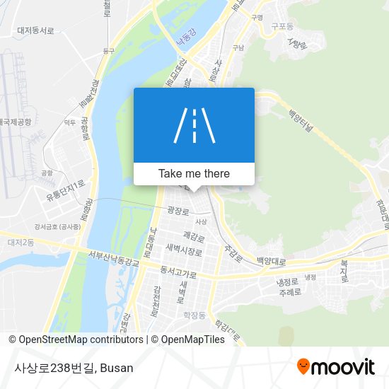 사상로238번길 map