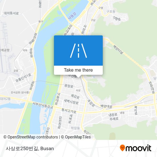 사상로250번길 map