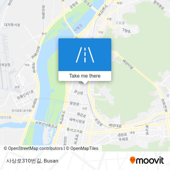 사상로310번길 map