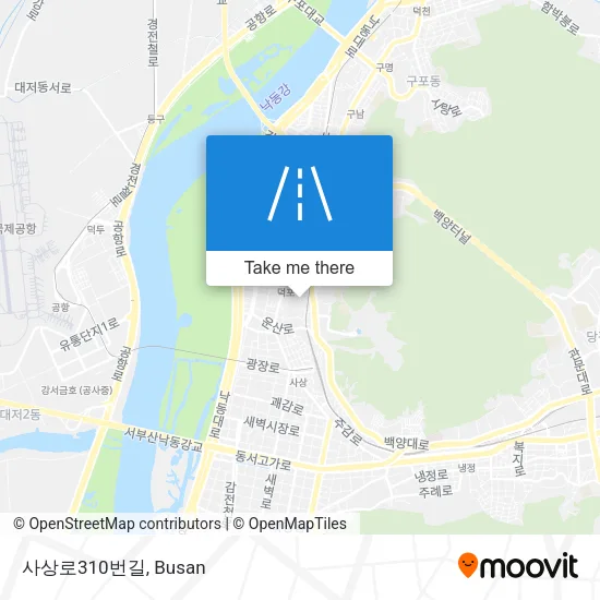 사상로310번길 map