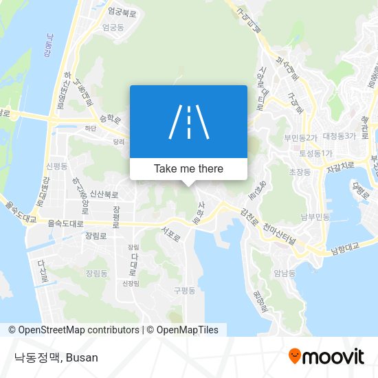 낙동정맥 map